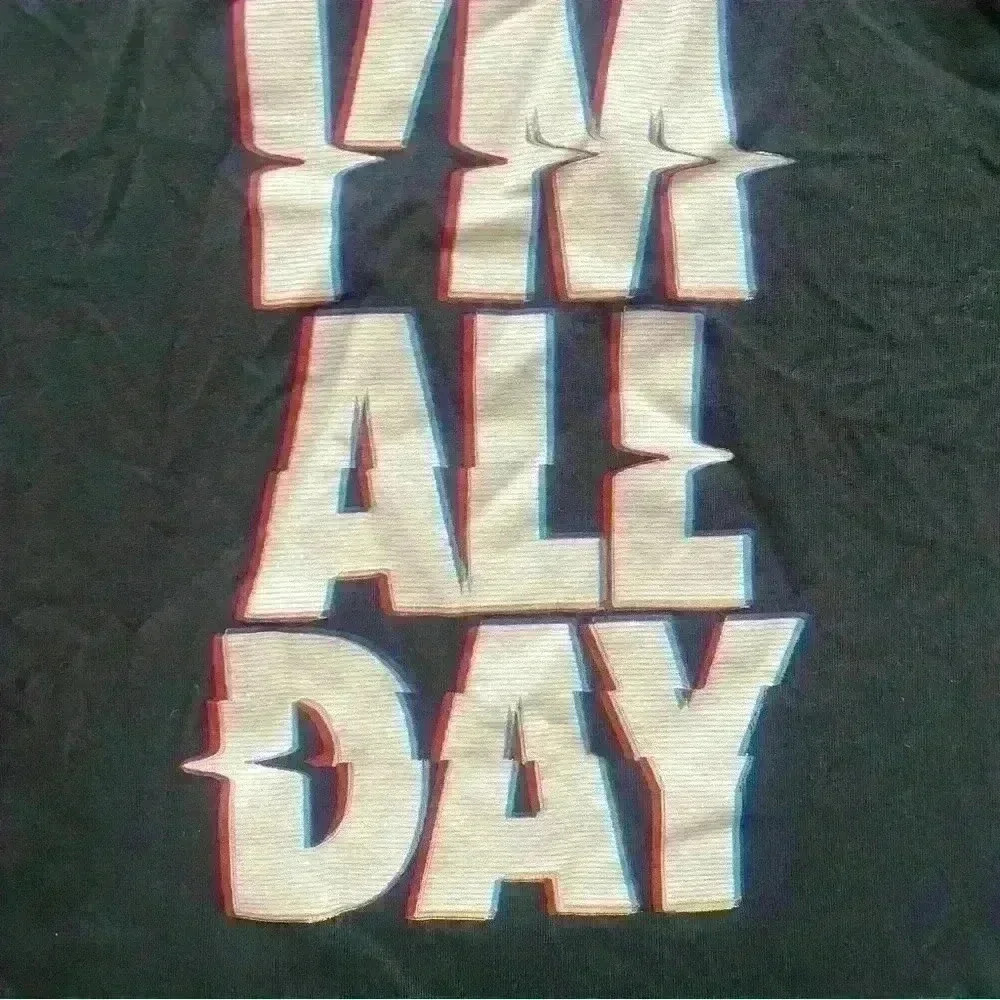 Boys Nike T-shirt youth M Athletic Cut Black Dri-fit breathable “I’m All Day” - Picture 5 of 8